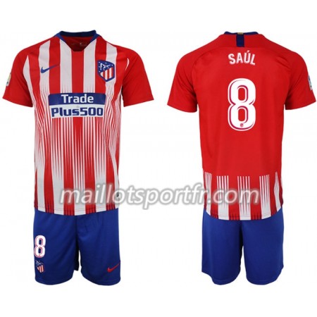 Maillot de Foot Atlético Madrid SAUL 8 Enfant Domicile 2018/19 Maillot de Foot Atlético Madrid SAUL 8 Enfant Domicile 2018/19